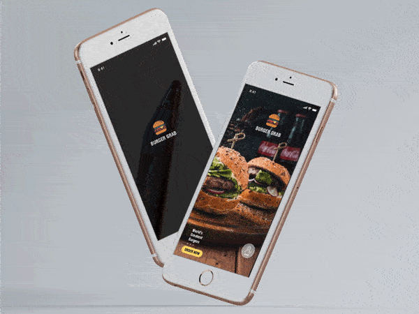Burger Grab User Interface Design | 食物订购平台用户界面设计